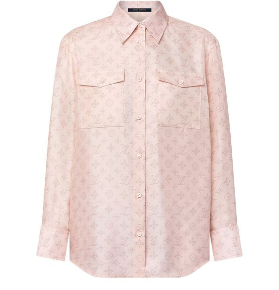 LOUIS VUITTON Mahina Monogram Flap Pocket Shirt - Image 1