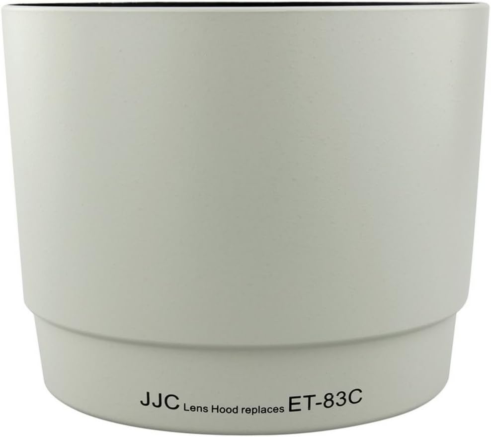 JJC White Lens Hood for Canon ET-83C Compatible EF 100-400mm F4.5-5.6L IS USM Lens Reversible