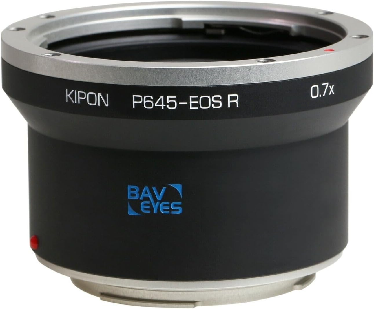 KIPON BAVEYES Pentax 645 - Canon EOS R 0.7X Compatible Lens: Pentax 645 Mount Lens - Compatible Body: Canon RF Mount