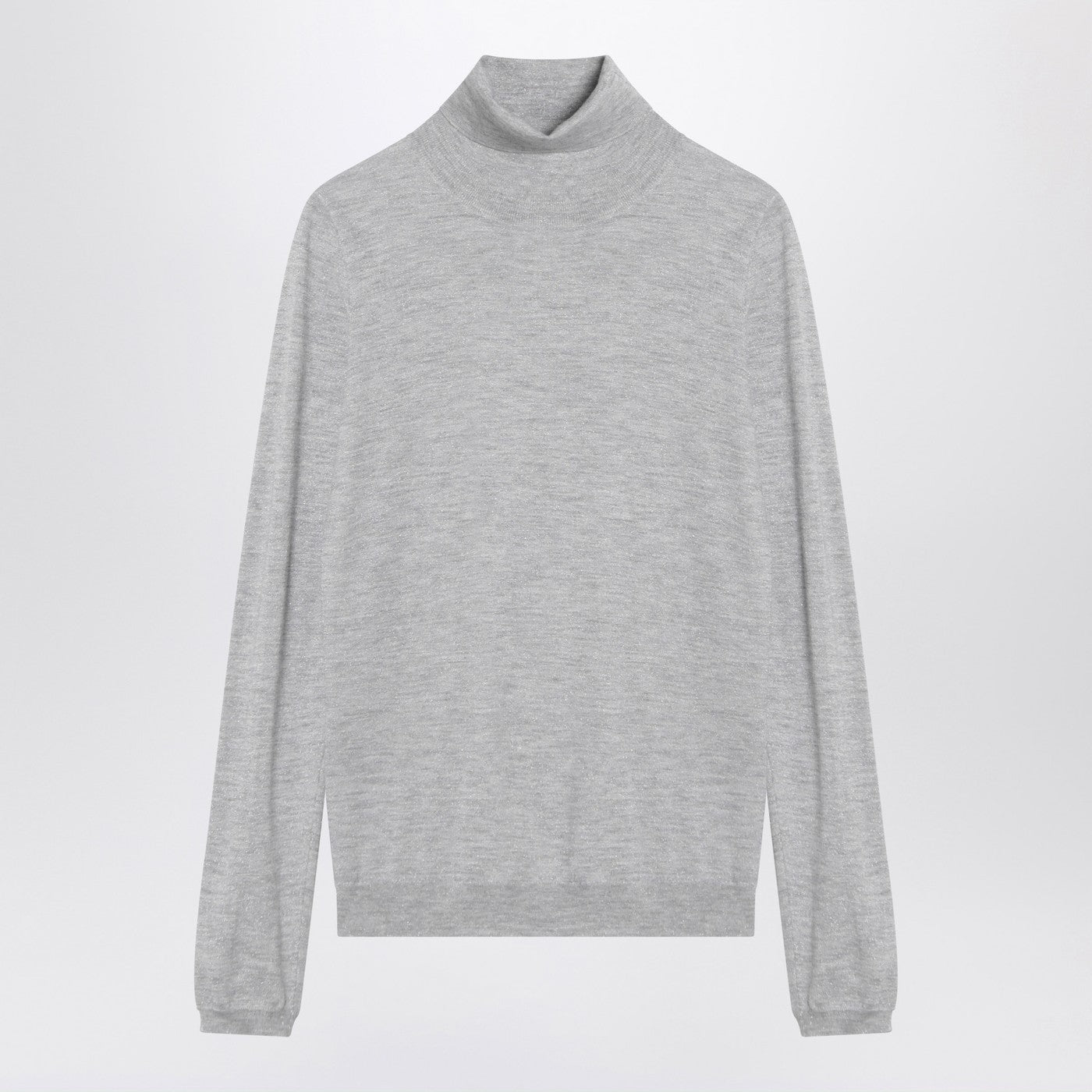 Cashmere BlendのBrunello Cucinelliライトグレーのタートルネック - Image 1