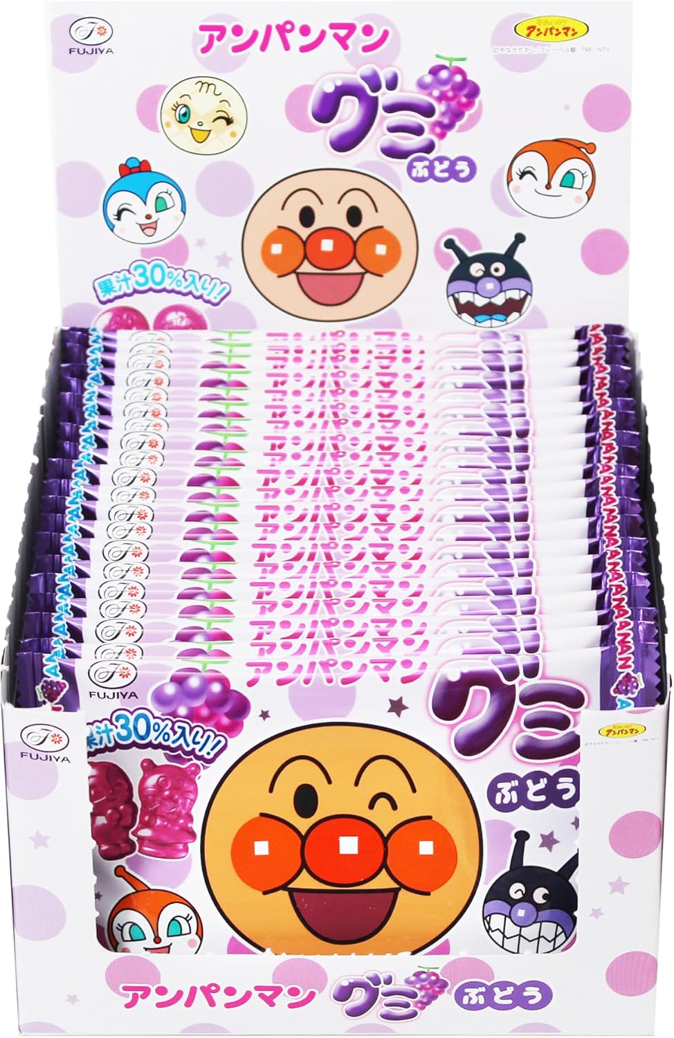 Fujiya Anpanman Grapes, 6 Tablets x 20 Pieces