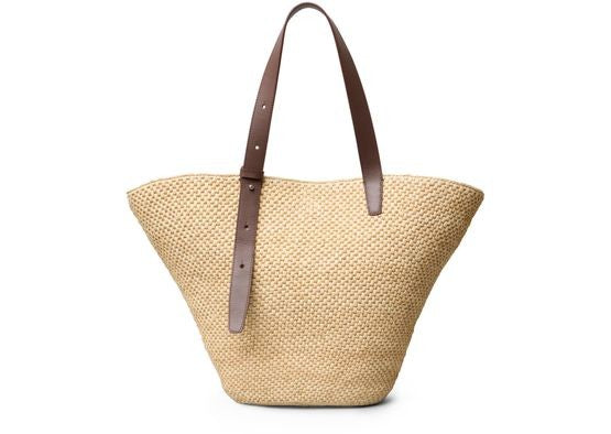 LIE STUDIO Bianca large raffia bag - Image 1