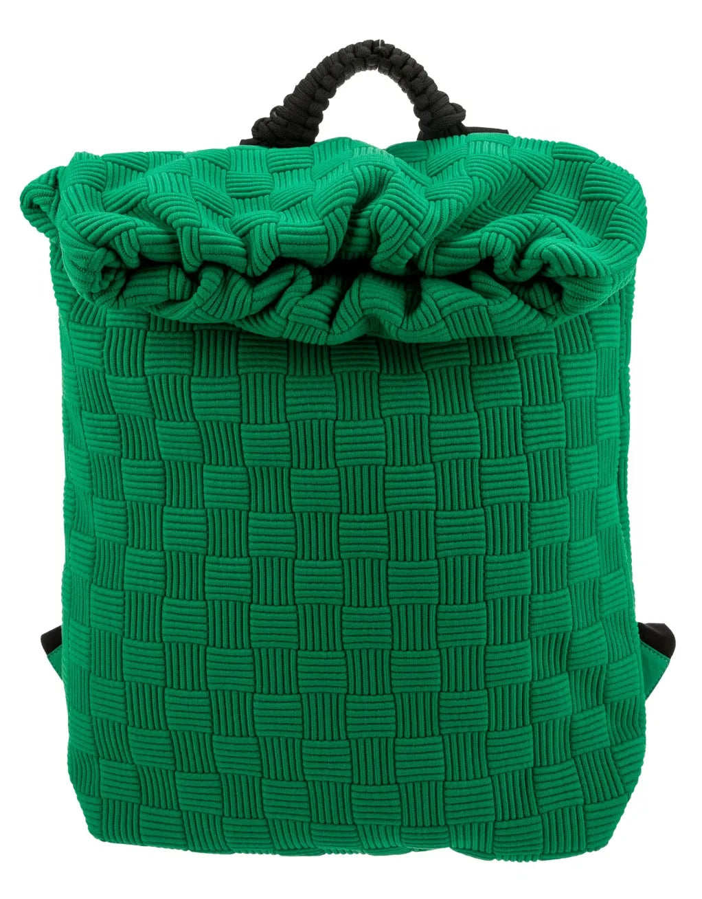 BOTTEGA VENETA 'GREEN' CANVAS KNIT BACKPACK
