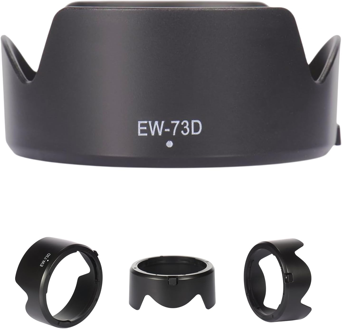 Reversible Lens Hood EW-73D Replacement for Canon RF24-105mm F4-7.1 IS STM EF-S18-135mm F3.5-5.6 IS USM Camera Lens Lens Hood Replacement Lens Hood Replacement Lens Hood