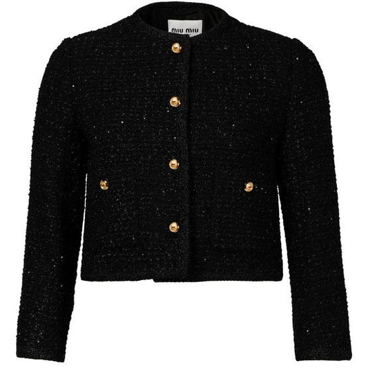 MIU MIU ツイード ストレート ジャケット - Image 1