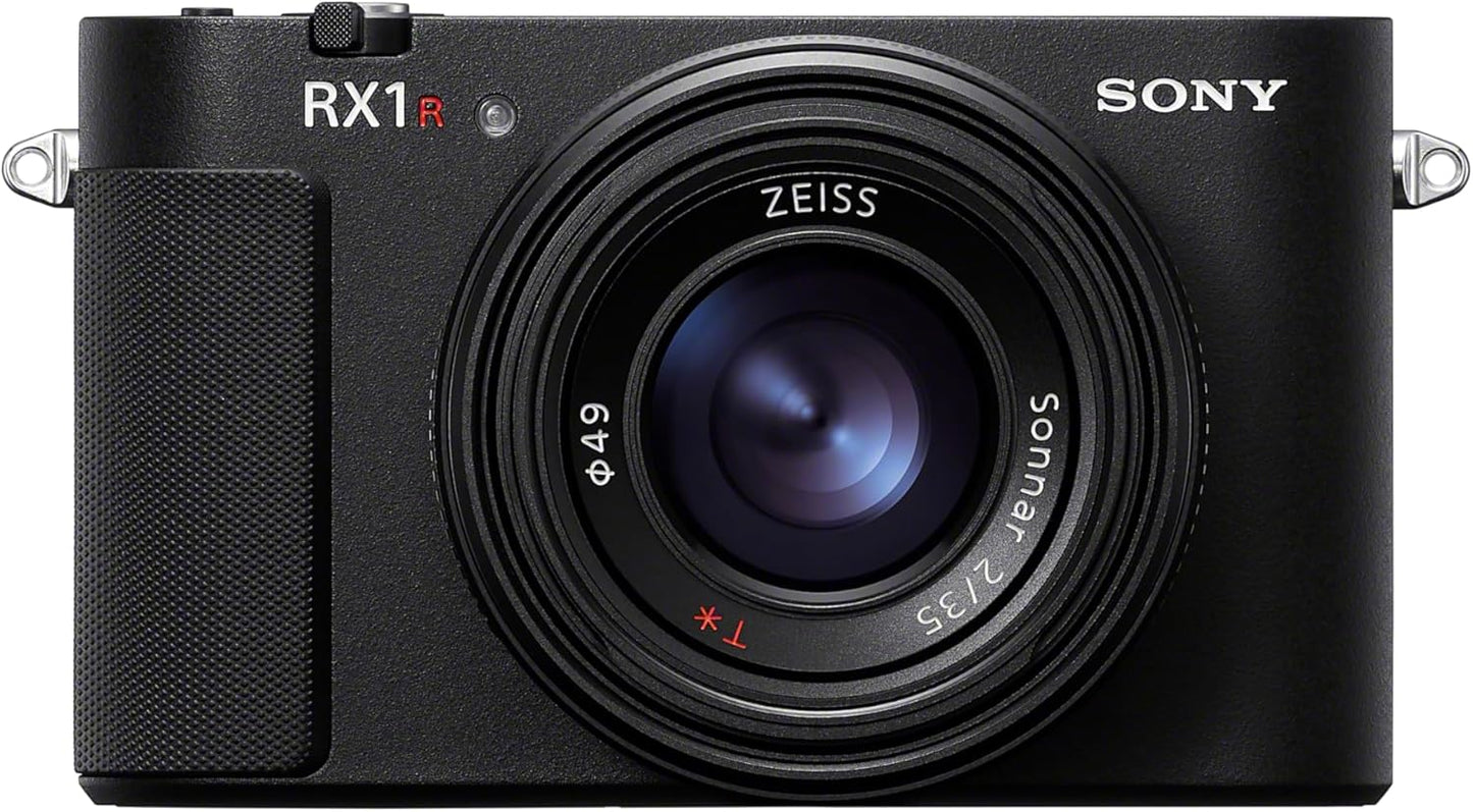 Sony RX1R III full-frame premium compact camera with 61MP CMOS sensor, ZEISS Sonnar T* 35mm F2 lens, BIONZ XR processor, and AI-based subject recognition