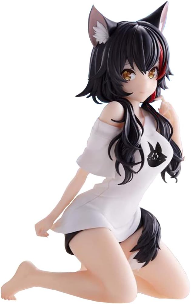 NINJAMO Holo Live Okami Mio Relaxing Time Cute Colorful Collectible PVC Figure 5.1"