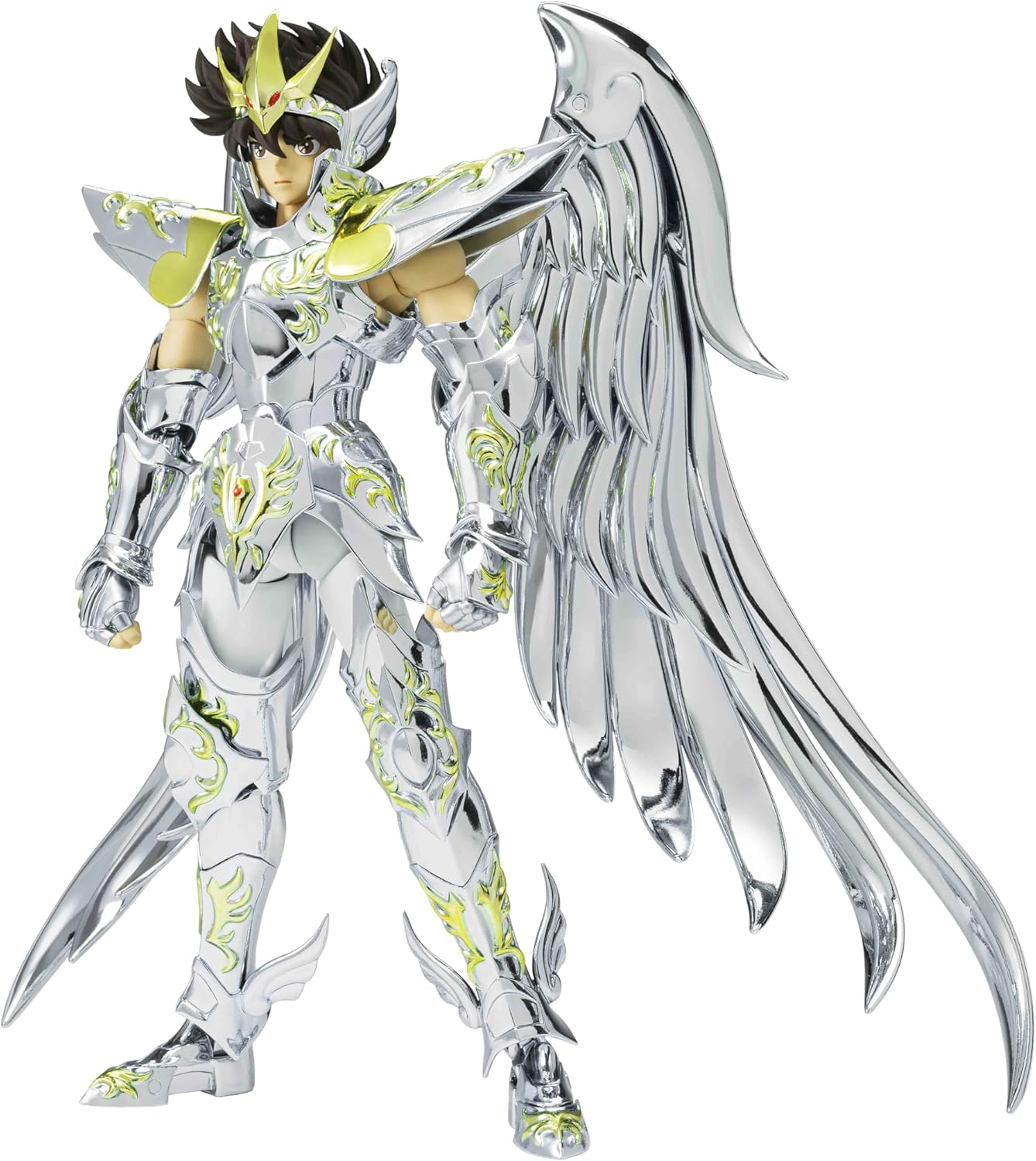 TAMASHII NATIONS Saint Cloth Myth EX Saint Seiya Pegasus Seiya (God Cloth), Approx. 6.7 inches (170 mm), PVC & ABS & Die Cast Pre-painted Action Figure