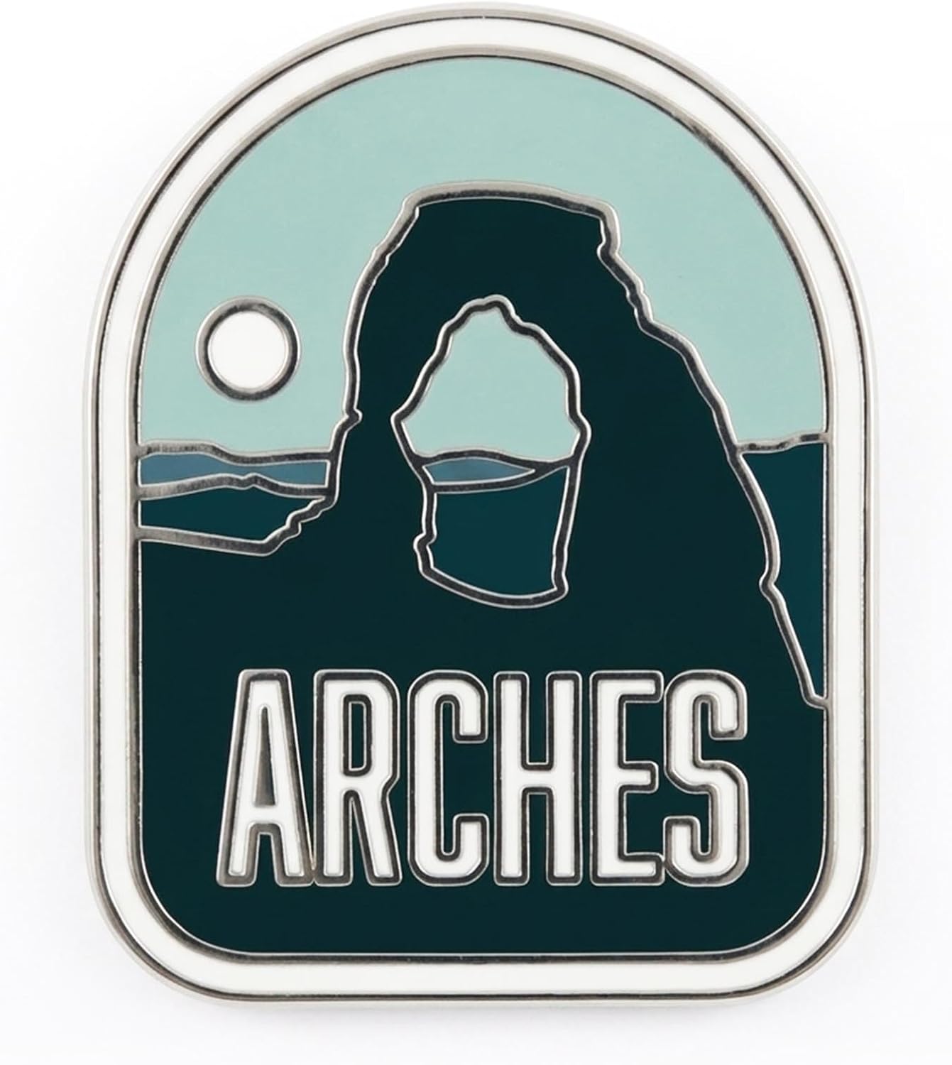 Vagabond Heart Pin de arcos – Pin de solapa esmaltado duro – Moab Utah Souvenir – Arcos de viaje de metal para parque nacional Pin de esmalte para mochila, chaqueta, sombrero, coleccionable para