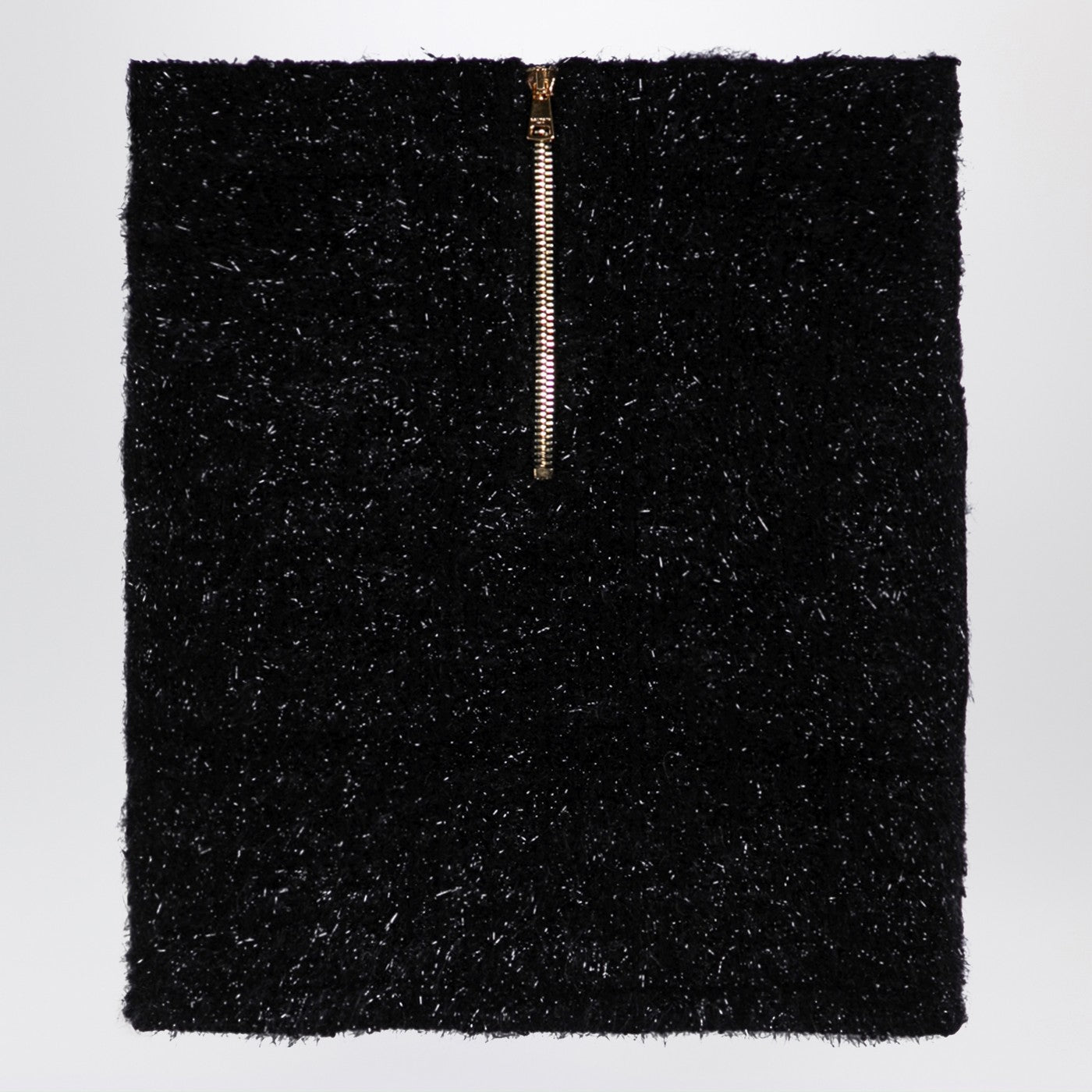 ボタン付きのBalmain Black Tweed Miniskirt - Image 1