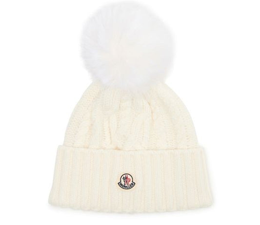 MONCLER Beanie with logo - Image 1