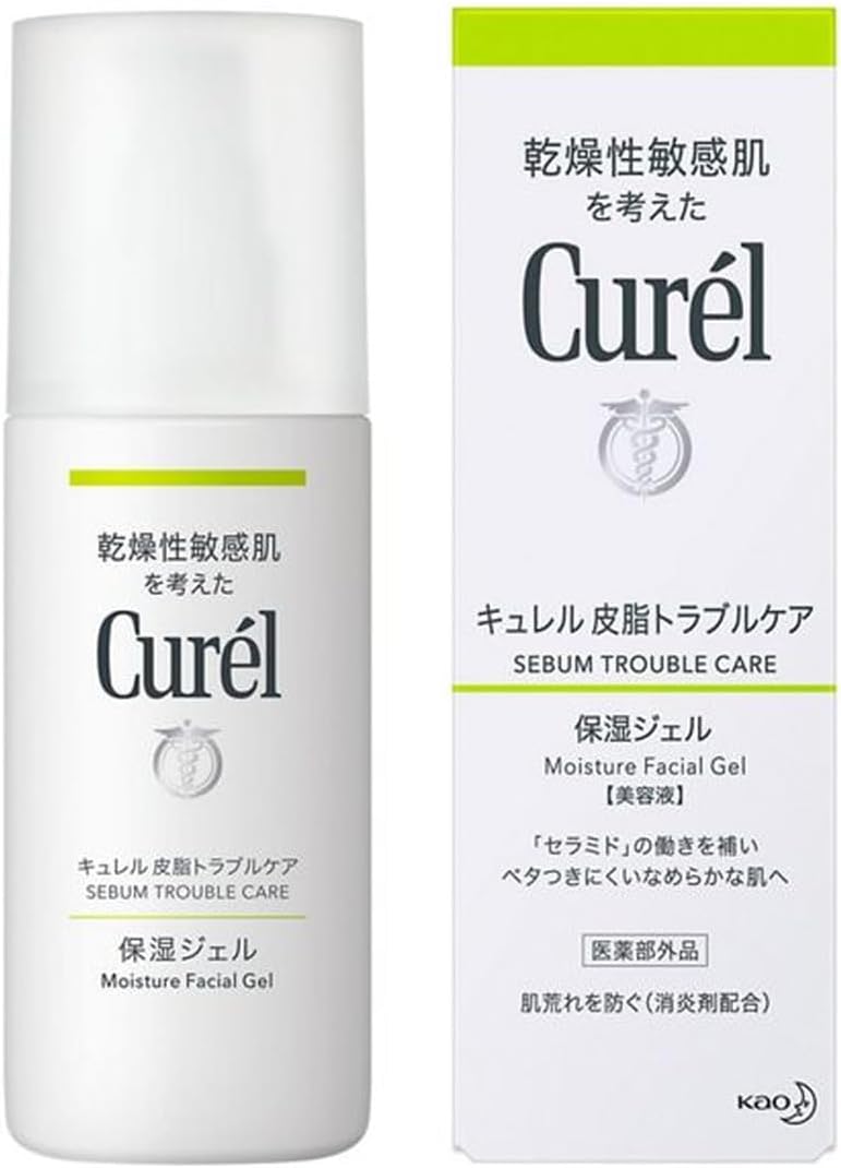 Kao Curel Sebum Trouble Care, Moisturizing Gel (4.2 fl oz (120 ml) x 3 Piece Set, Serum Curel