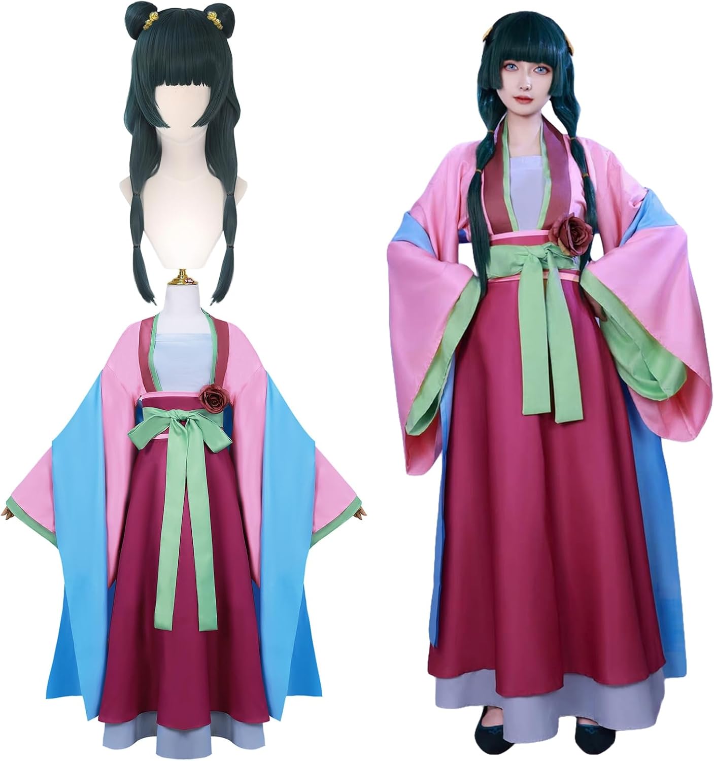 Kamiawase Goods The Apothecary Diaries Cosplay Costume, Maomao, Full Set, For Adults, Cultural Festivals, Wig Included