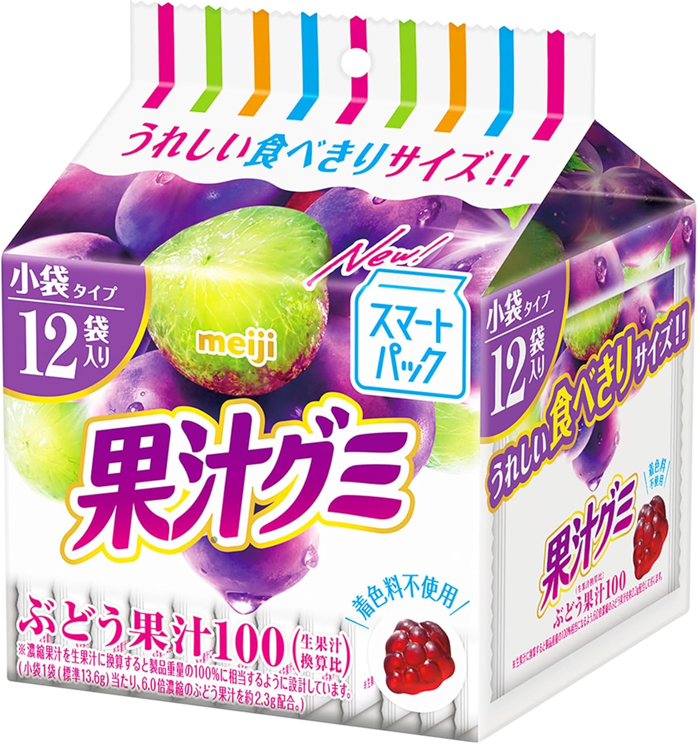 Meiji Fruit Juice Gummy Smart Pack Grapes 5.6 oz (163 g)