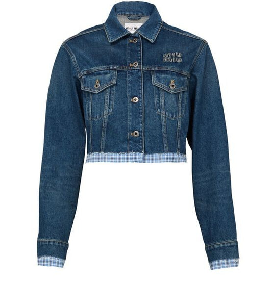 MIU MIU デニム ショートジャケット - Image 1