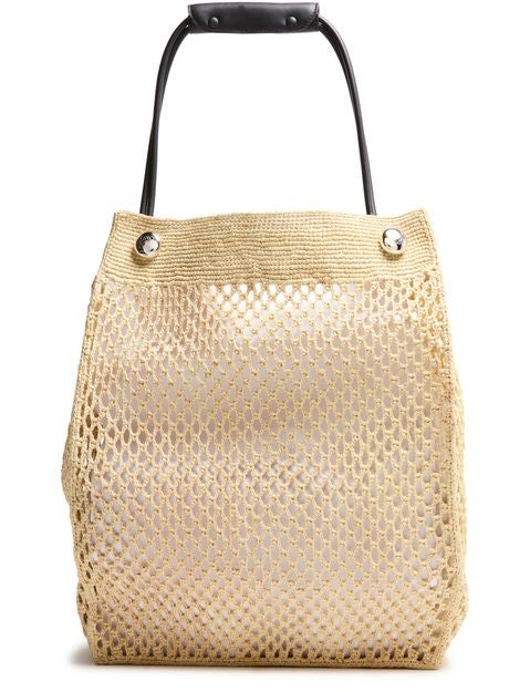 LOEWE Pebble Honeycomb Hobo in raffia - Image 1