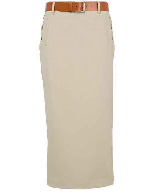 MOSCHINO コットンギャバジン ペンシルスカート - Image 1