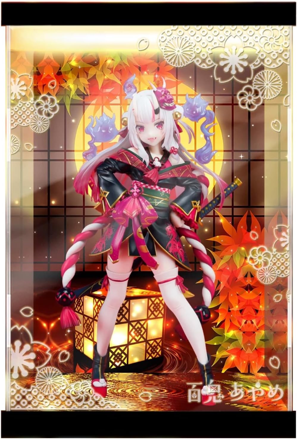 Exclusive Figure Case, Holo Live Productions, Ayame Hyakki 1/7, Kotobukiya (Up and Down Lighting)