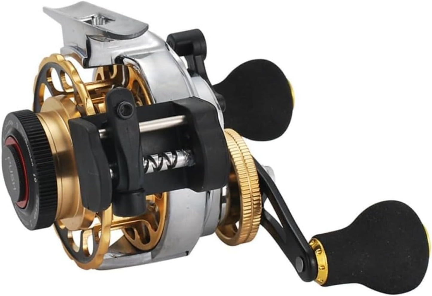 Magnetic Raft Fishing Reel, Automatic Wire Spread Fly Fishing Reel, Aluminum Alloy Fishing Reel, Left/Right Handraft Reel, Ice Fishing Reel, Automatic Line Casting Fly Reel (Left Hand)