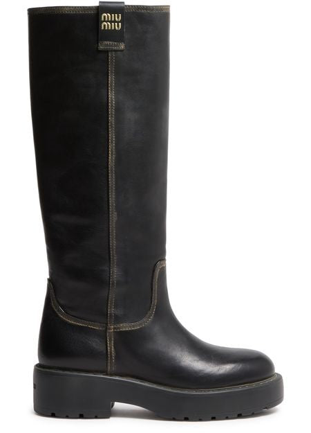 MIU MIU Leather boots - Image 1