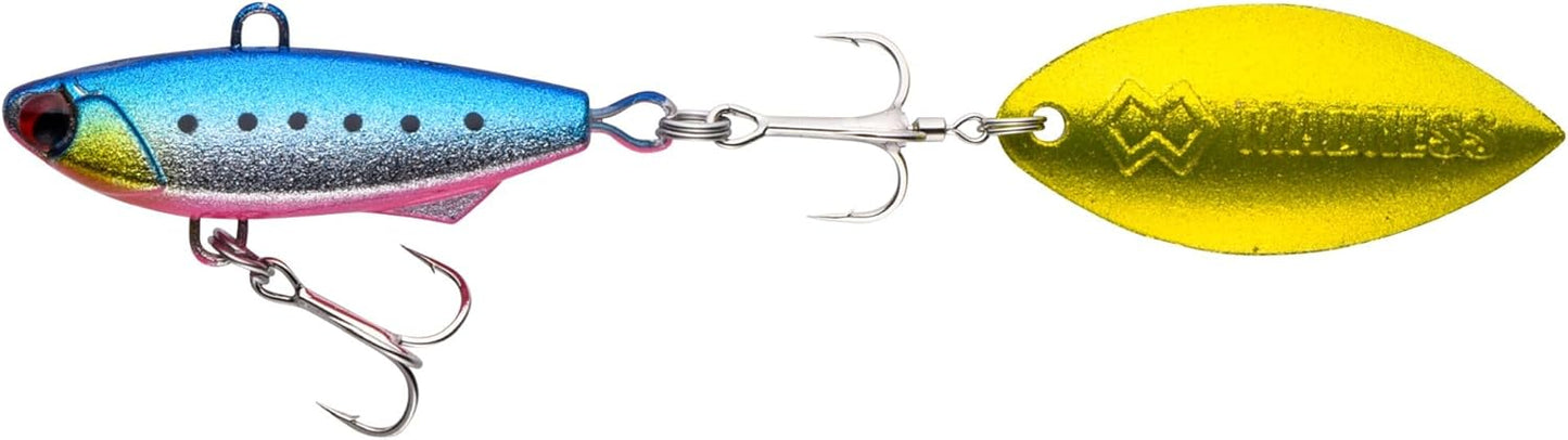 MADNESS Vibration Bakley Spin 6, 1.8 inches (45 mm), 0.2 oz (6 g), Silver Powder