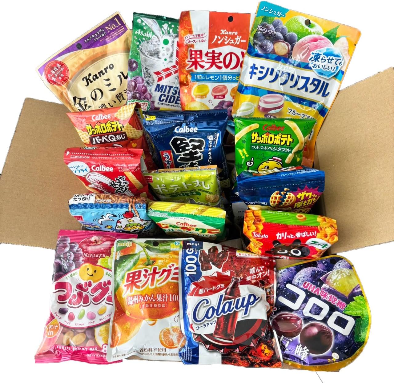 NONOKURO Selected Small Bags, Candy, Gummy, Assorted, Random Pack, Total of 58 Pieces, 4 Candy Bags, 6 Bags, 48 Pieces, Assorted Set, Snack, Candy Delivery, Bulk Purchase, Food Comparison Set