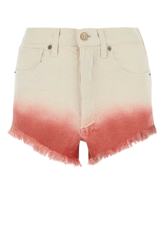 Alanui Two Tone Denim Shorts - Image 1