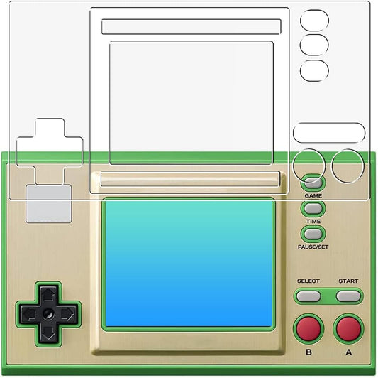 ClearView Game & Watch, Legend of Zelda, Full Protection, Anti-Bacterial, Anti-Virus, Anti-Fingerprints, LCD Protective Film, Made in Japan
