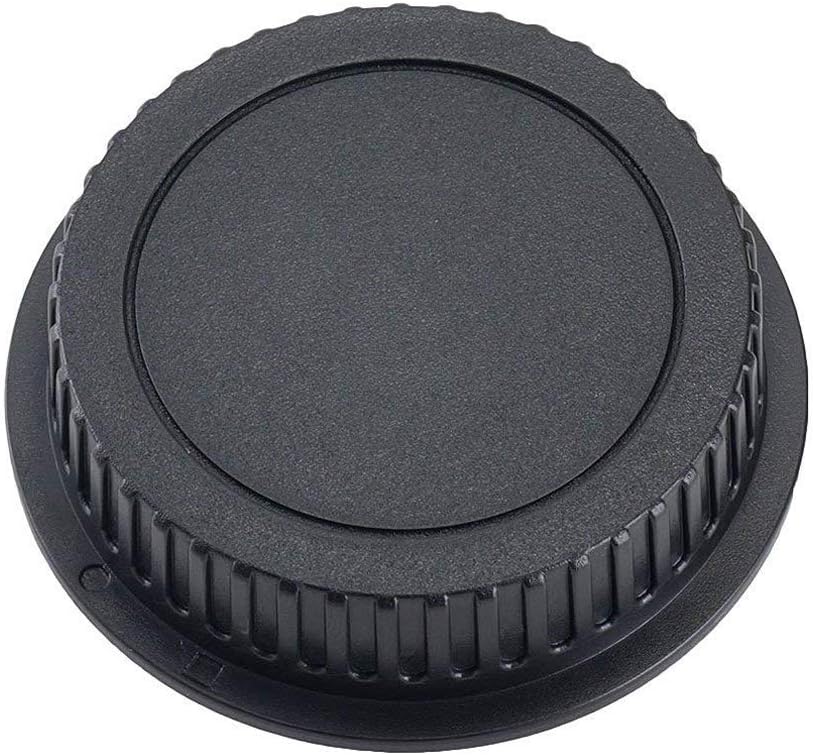 Rear Cap for Canon EF Mount Lens Camera Equipment Scratch Protection 1 Pack (Black)