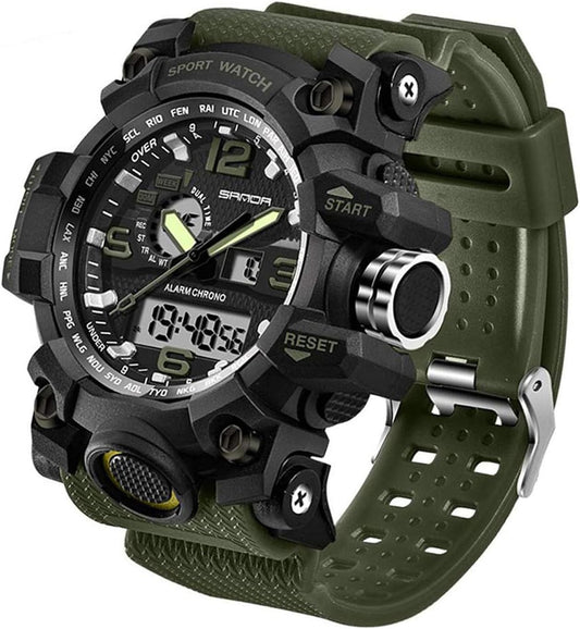 CHURACY Military Watch Watch Survival Game Life Waterproof Digital Analog Wrist Watch