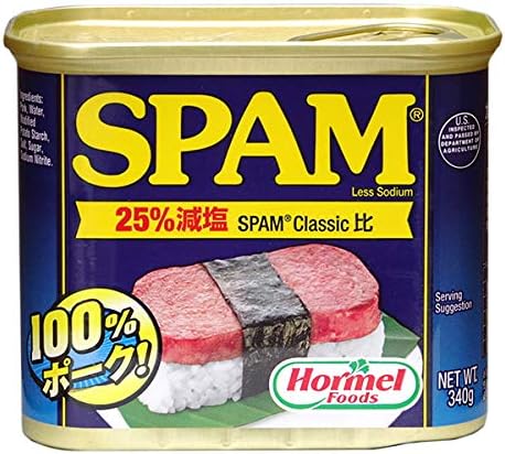 Hormel Spam 25% Less Salt, 12.6 oz (340 g)