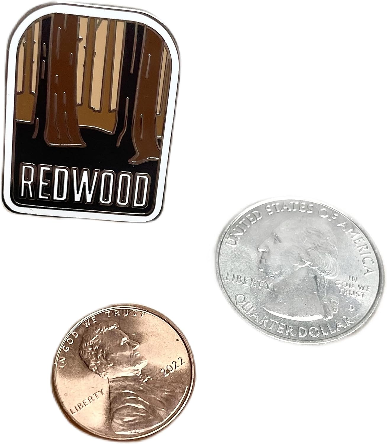Vagabond Heart Redwood Pin – Insignia de solapa esmaltada dura NPS Souvenir – Pin de metal para viaje de parque nacional Redwood para mochila, chaqueta, sombrero, coleccionable para viajeros, hombres