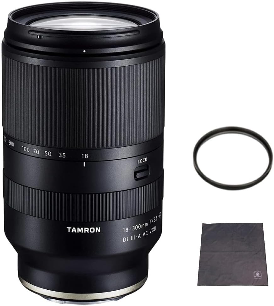 Tamron 18-300mm F3.5-6.3 Di III-A VC VXD for Sony E-Mount (B061S) Marmi Lens Protection Filter Set of 2