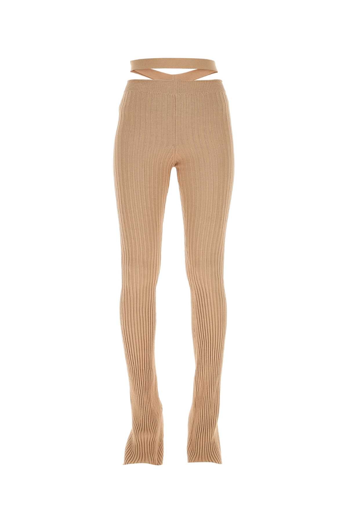 Andrea Adamo アンドレアアダモスキンピンクストレッチビスコースブレンドパンツ - Image 1