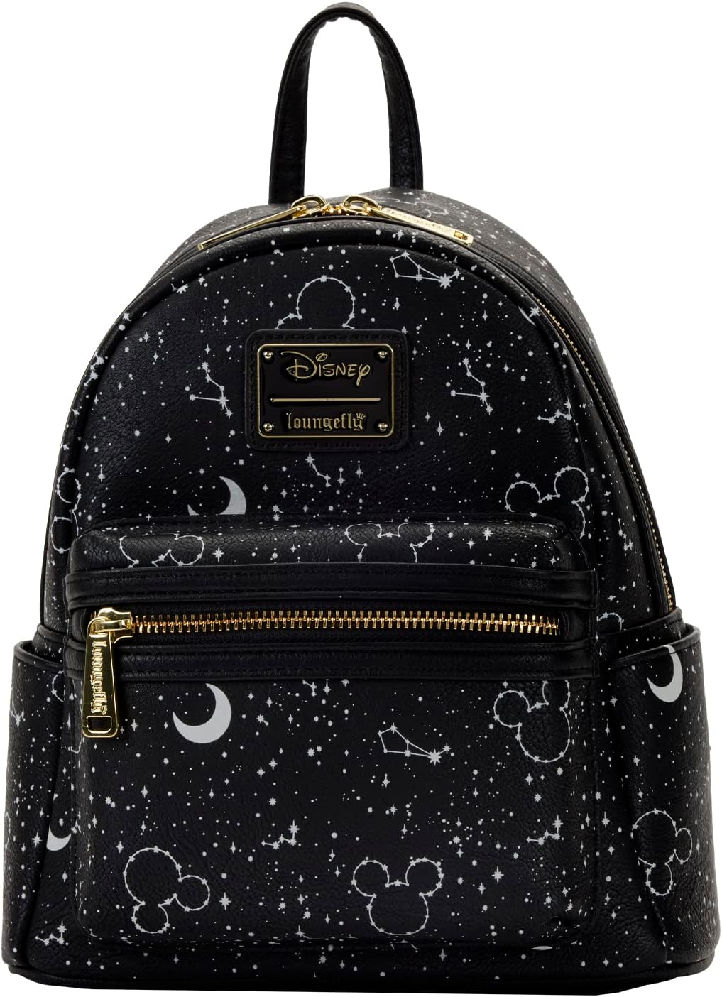 Loungefly Disney Mickey Constellation - Bolso de hombro con doble correa que brilla en la oscuridad