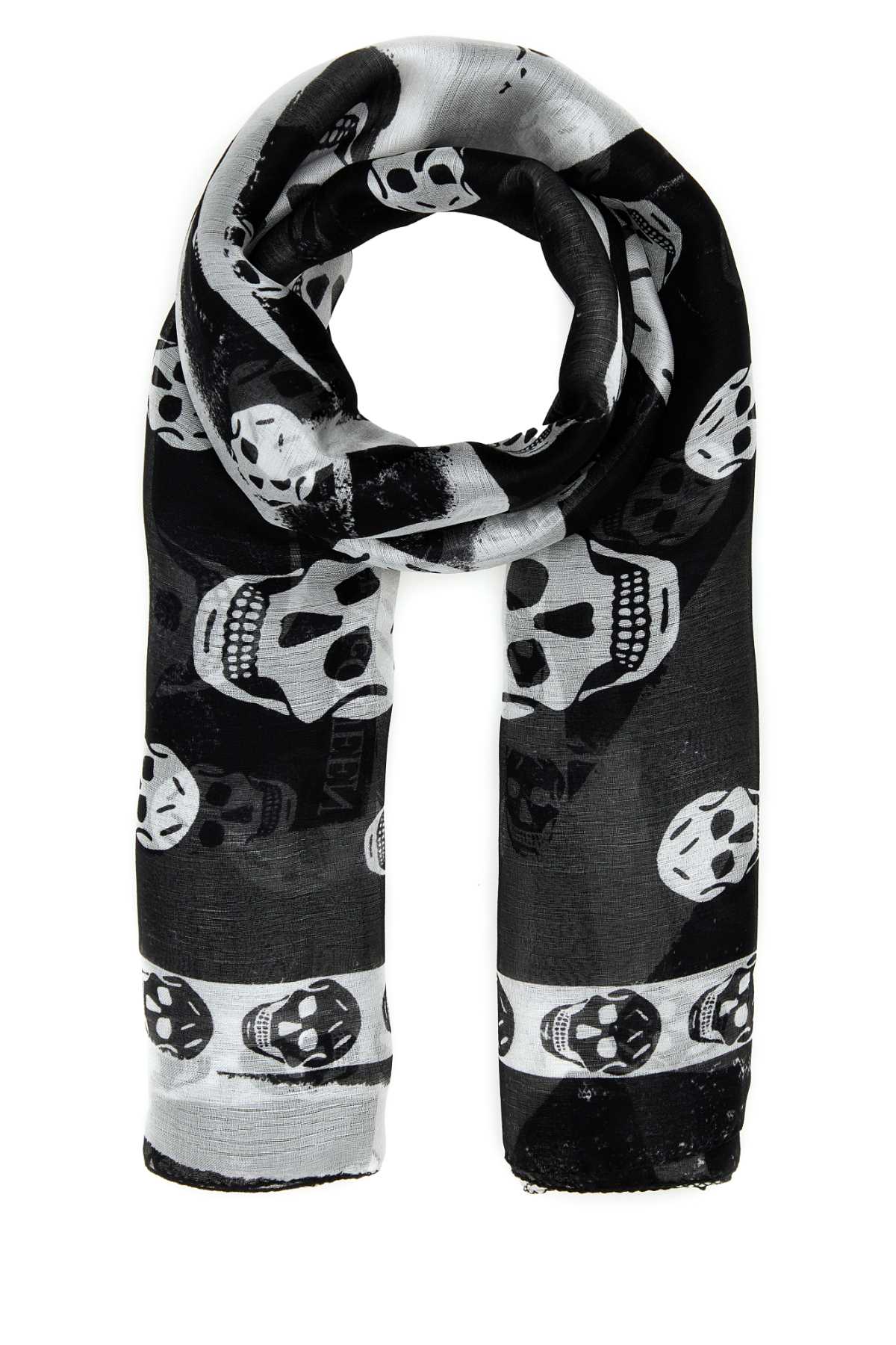 Alexander Mcqueen アレクサンダーマックイーンプリントシルクファウラード - Image 1