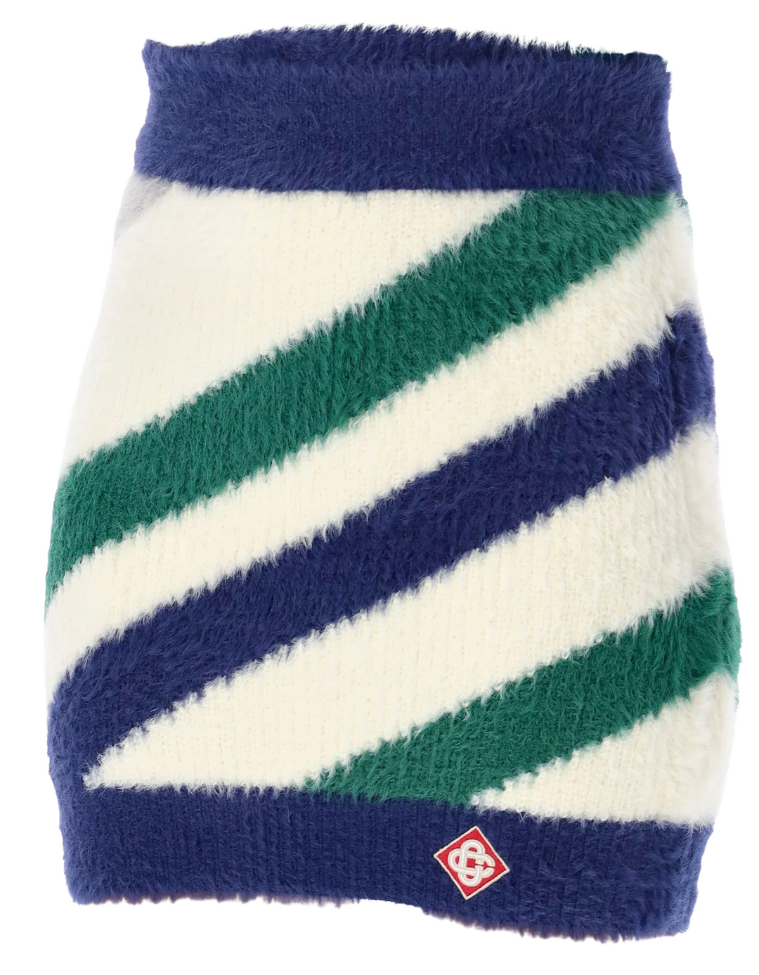 CASABLANCA 'FURRY STRIPE' SKIRT