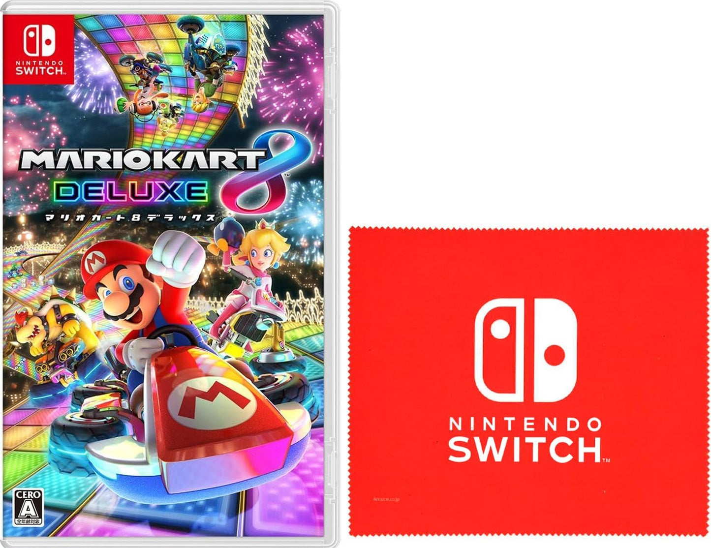 マリオカート8 デラックス -Switch 【限定特典】Nintendo Switch ロゴデザイン マイクロファイバークロス 同梱