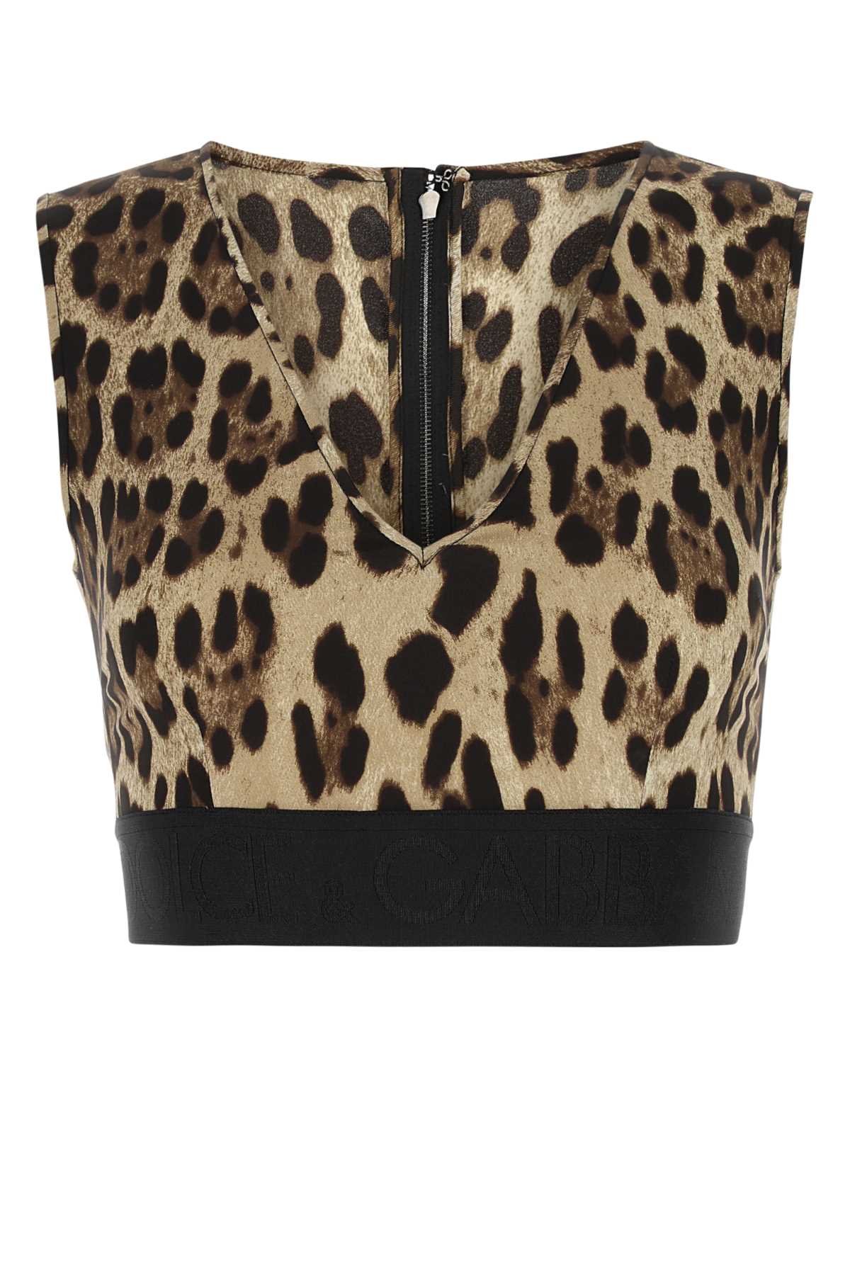 Dolce Gabbana ドルチェ&ガッバーナ印刷されたcharmeuseトップ - Image 1