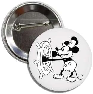Steamboat Willie Mickey - Pin para insignia, Metal, Metal