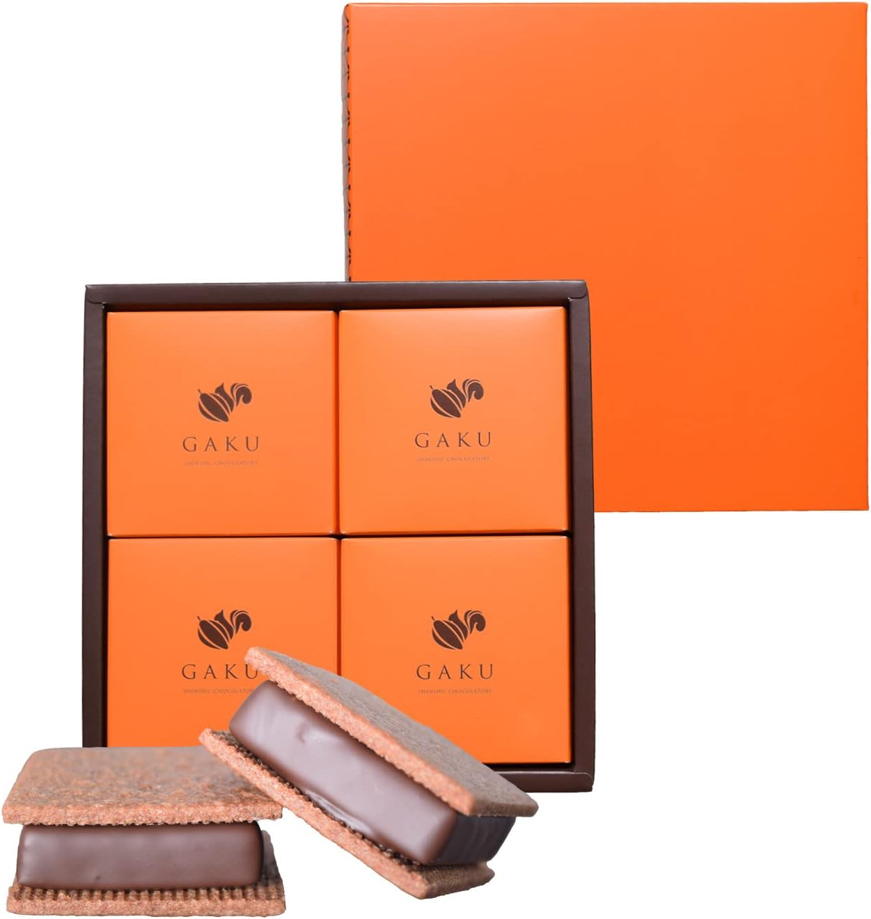 GAKU Chocolate Sand Variety Set, Rich Cacao, Shinshu Walnut, Milk, Shinshu Apple, Set of 4, Sweets Gift, Chocolate Sand, Western Confectionery, Chocolate, Chocolate, Present, Luxury, Popular, Stylish,
