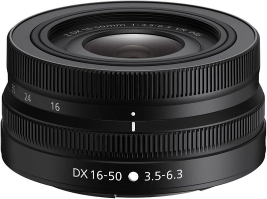 Nikon Standard Zoom Lens NIKKOR Z DX 16-50mm f/3.5-6.3 VR Z Mount DX Lens NZDXVR16-50 Black