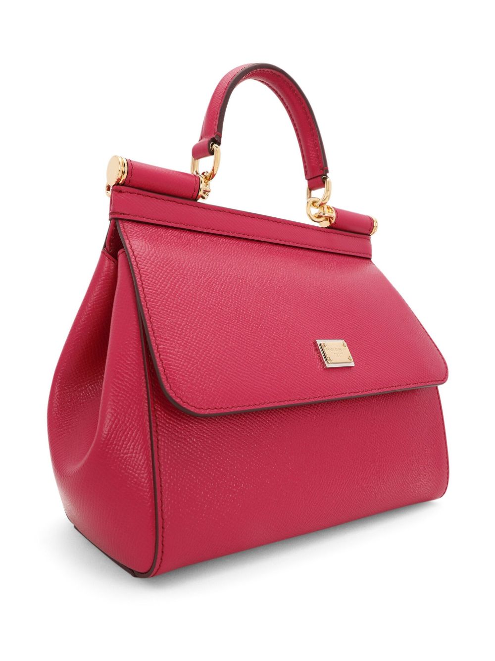Dolce Gabbana ドルチェ&ガッバーナシチリアミディアムレザーハンドバッグ - Image 1
