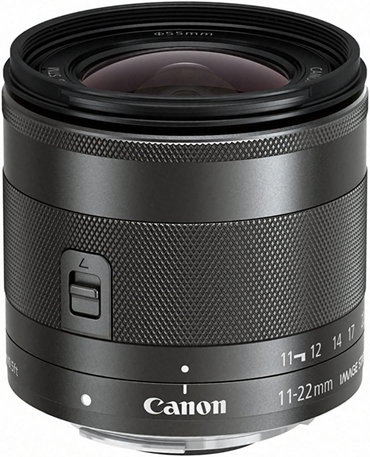 Canon EF-M 11-22mm f/4-5.6 STM Lens, Black, 7568B002