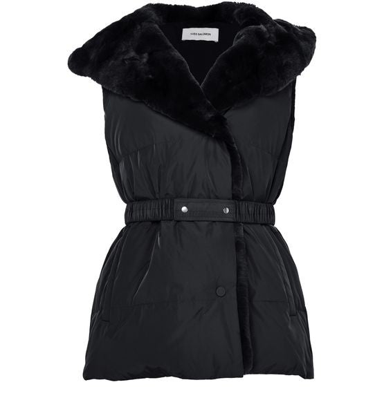 YVES SALOMON Hooded gilet - Image 1