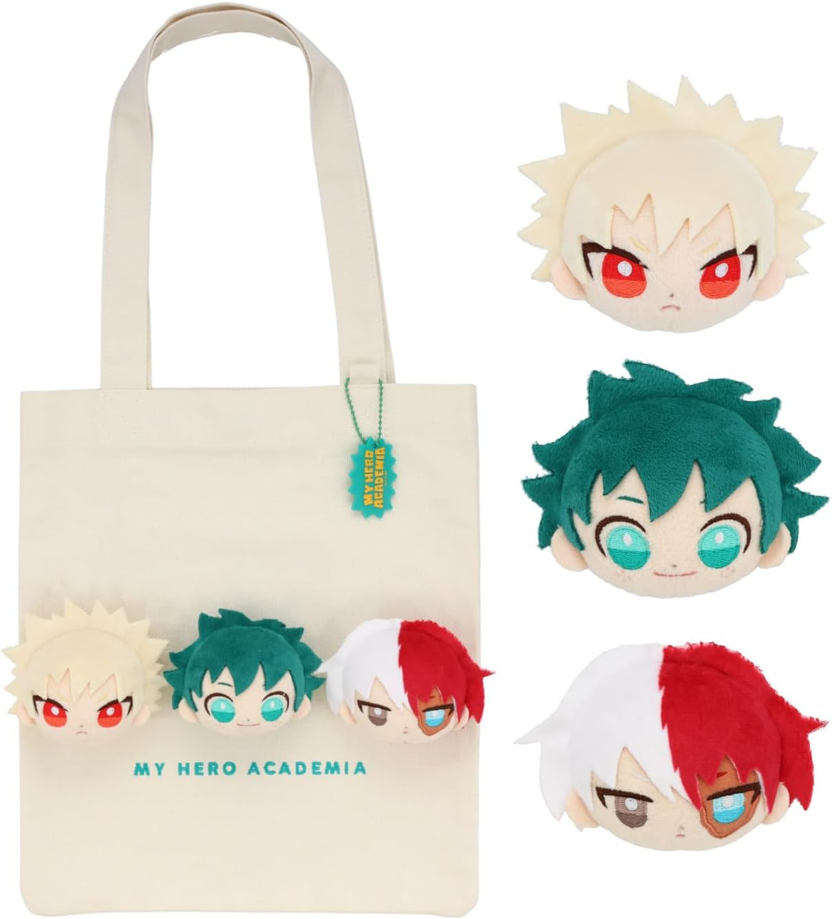 SHOVIDO Anime My Hero Academia Tote Bag with Plush Toy