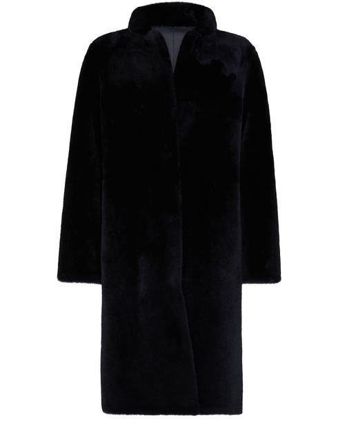 YVES SALOMON メリノラム リバーシブル コート - Image 1