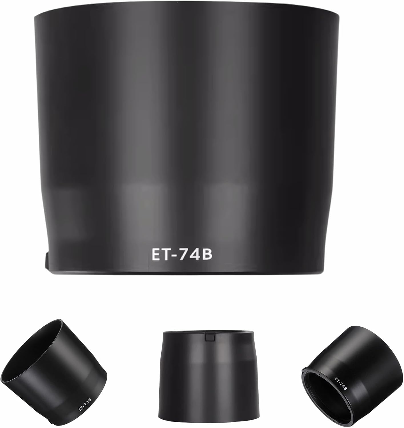 Lens Hood ET-74B Compatible with Canon RF100-400mm F5.6-8 IS USM/EF70-300mm F4-5.6 IS II USM Lens Compatible with Canon ET-74B Prevents Non-Image and Interfered Light Lens Protection Mounting Design