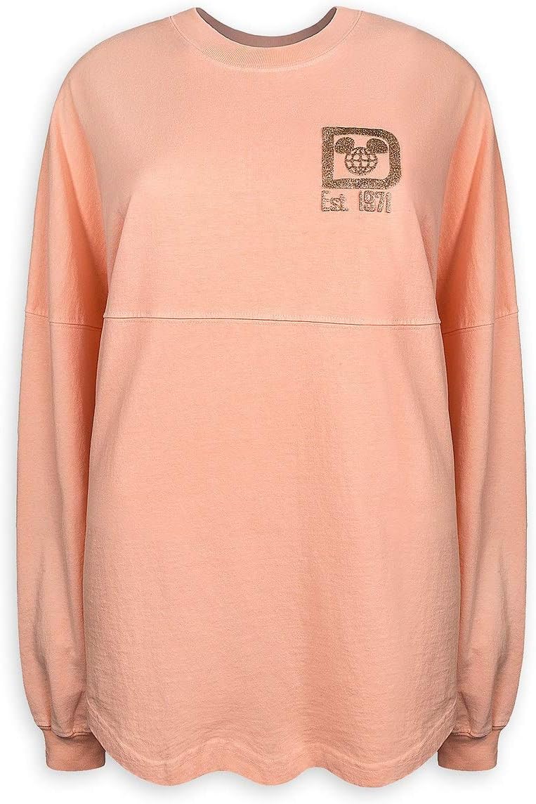 Disney Parks Spirit Jersey de manga larga para mujer (oro rosa, XL)