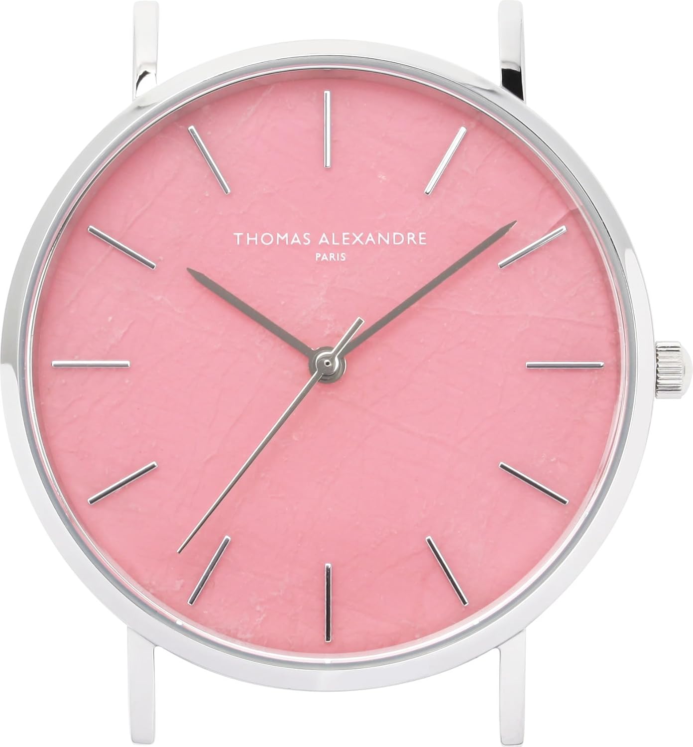 Thomas Alexandre Power Stone Wristwatch, Natural Stone, Minimalist Design, Made in Japan, Citizen, Men's, Women's, Goldstone, Rose Quartz